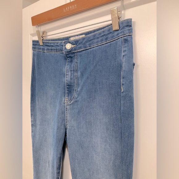 Free People We The Free Just Float On Flare Jeans | Jericho Blue | High Rise 27 - Picture 7 of 11